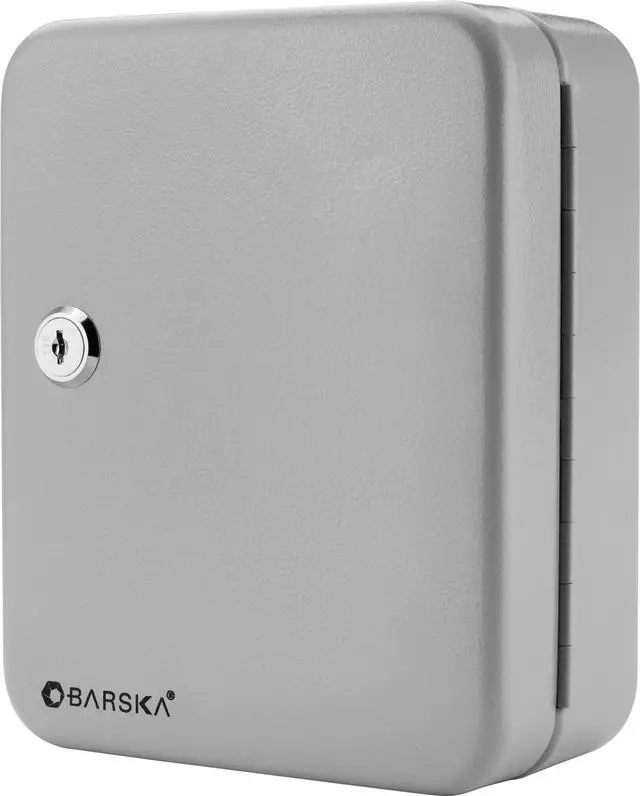 Alt view image 3 of 20 - Barska Key Cabinet, 20 Capacity, 8" H Matte Steel CB12482