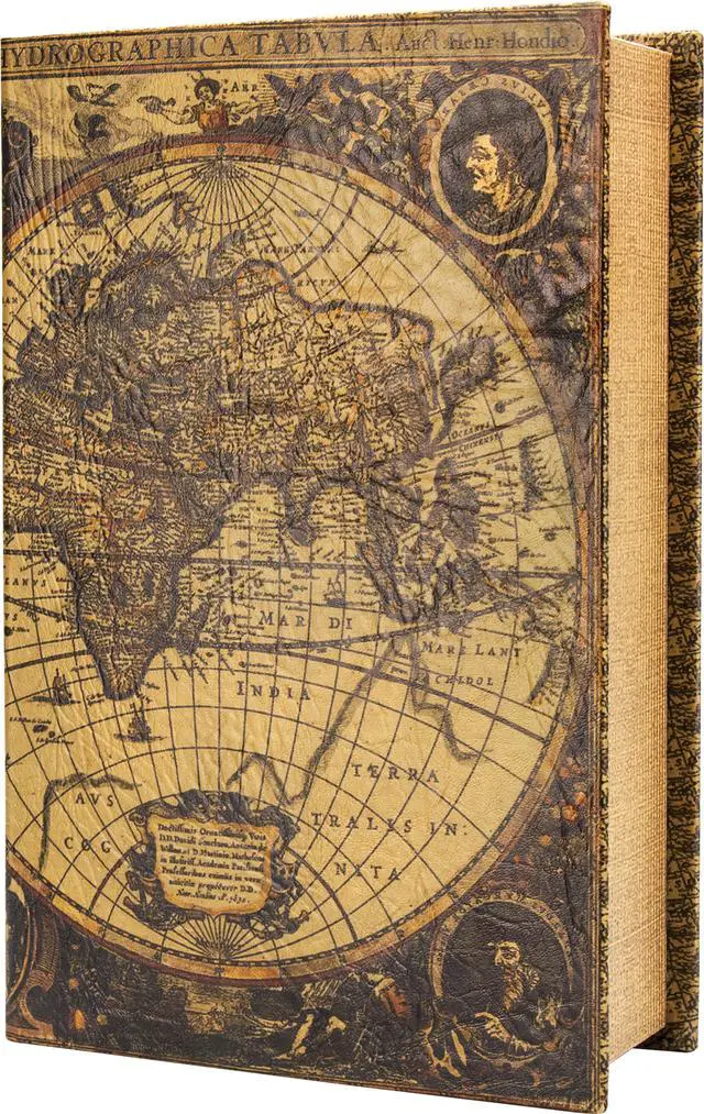 Alt view image 4 of 20 - Barska CB12480 Antique Map Diversion Book Lock Box