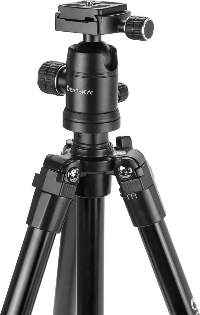 Alt view image 4 of 10 - Barska Ball Joint Tripod Head, Black