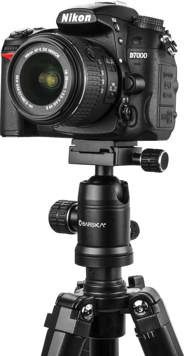 Alt view image 5 of 10 - Barska Ball Joint Tripod Head, Black