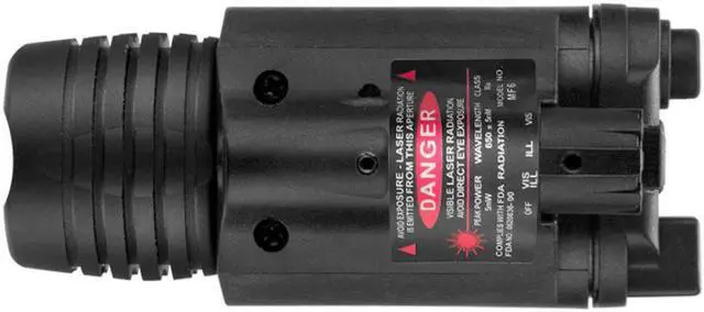 Alt view image 3 of 12 - Second Generation Mount 5mW Red Laser Sight/Flashlight Combo