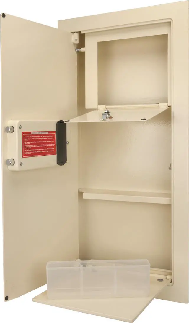 Alt view image 3 of 13 - Large Biometric Wall Safe (Left Opening)
