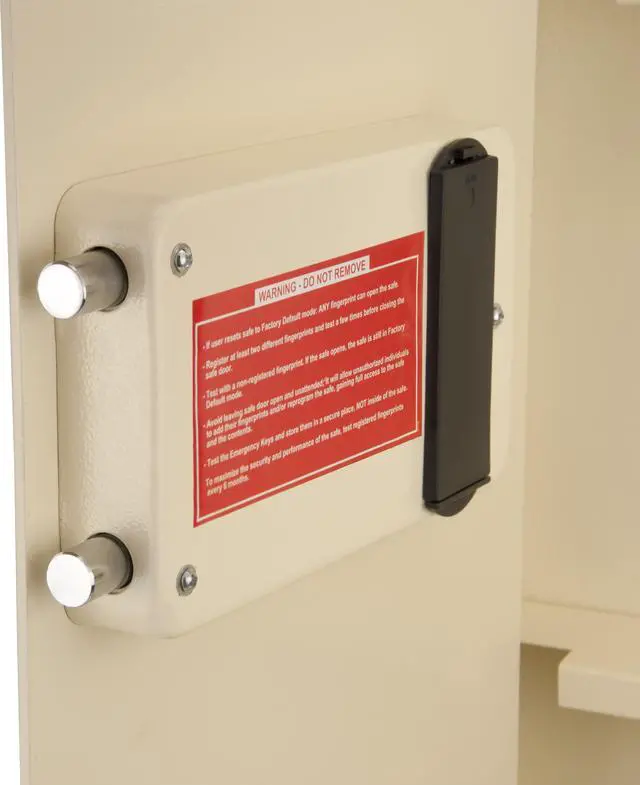 Alt view image 6 of 13 - Large Biometric Wall Safe (Left Opening)