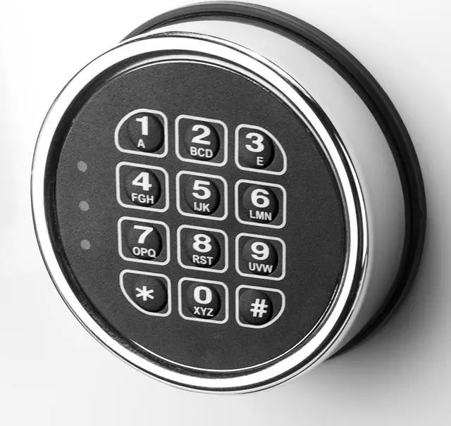 Alt view image 6 of 13 - White Keypad Jewelry Safe Tan Interior