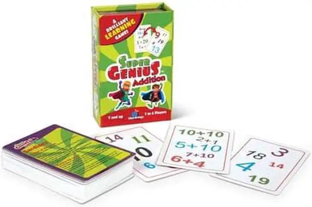 Alt view image 3 of 15 - Super Genius - Addition - Card Game by Blue Orange Games (01301)