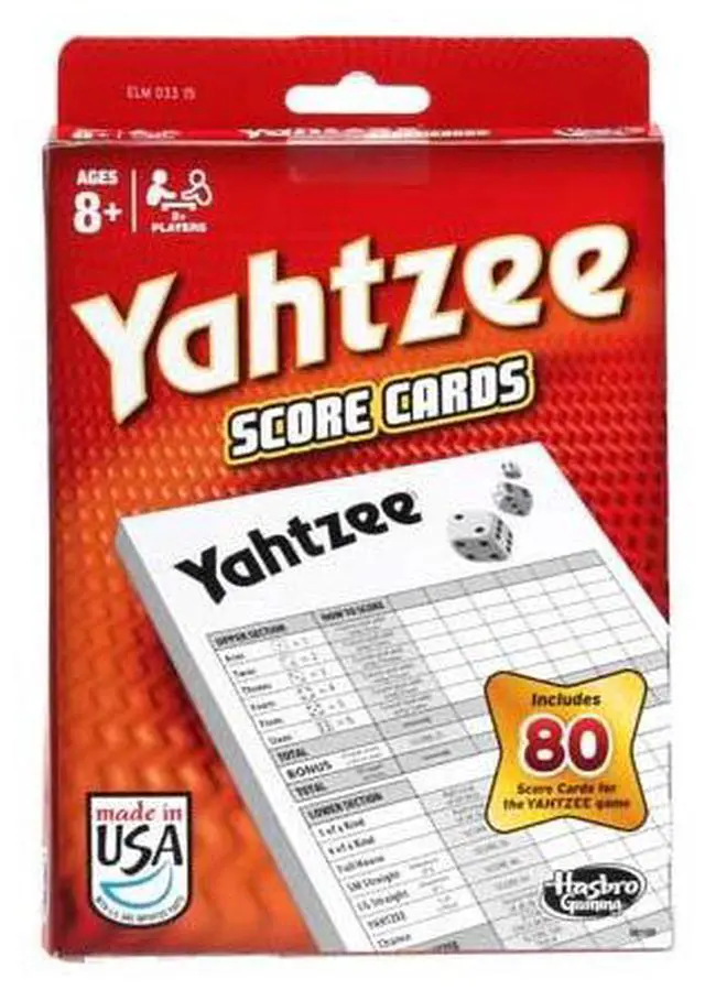 Alt view image 4 of 8 - Yahtzee 80 Score Cards