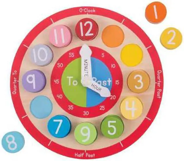 Main image of Wooden Teaching Clock
