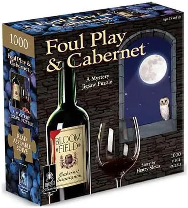 Alt view image 7 of 12 - Foul Play & Cabernet 1000 Piece Puzzle by University Games