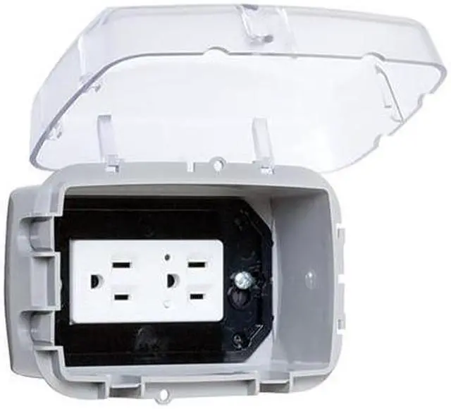 Main image of INTERMATIC WP3100C Weatherproof Cover, Switch Box Type, 1 Gang, UV Stabilized
