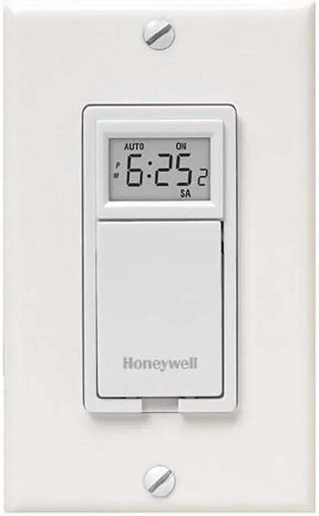 Honeywell RPLS730B1000/U 7-Day Programmable Switch for Lights and Motors - White