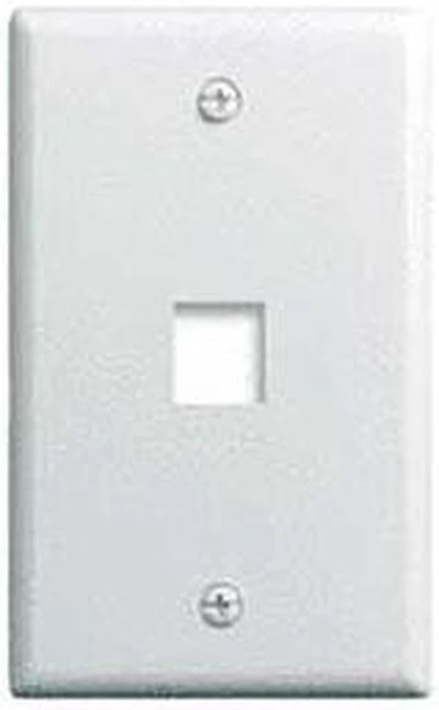Main image of OnQ legrand WP3401-WH 1-Gang, 1-Port Wall Plate, White