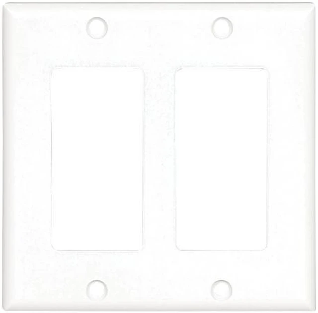 Main image of Cooper 2152W White Two Gang Decorator Wall Plate