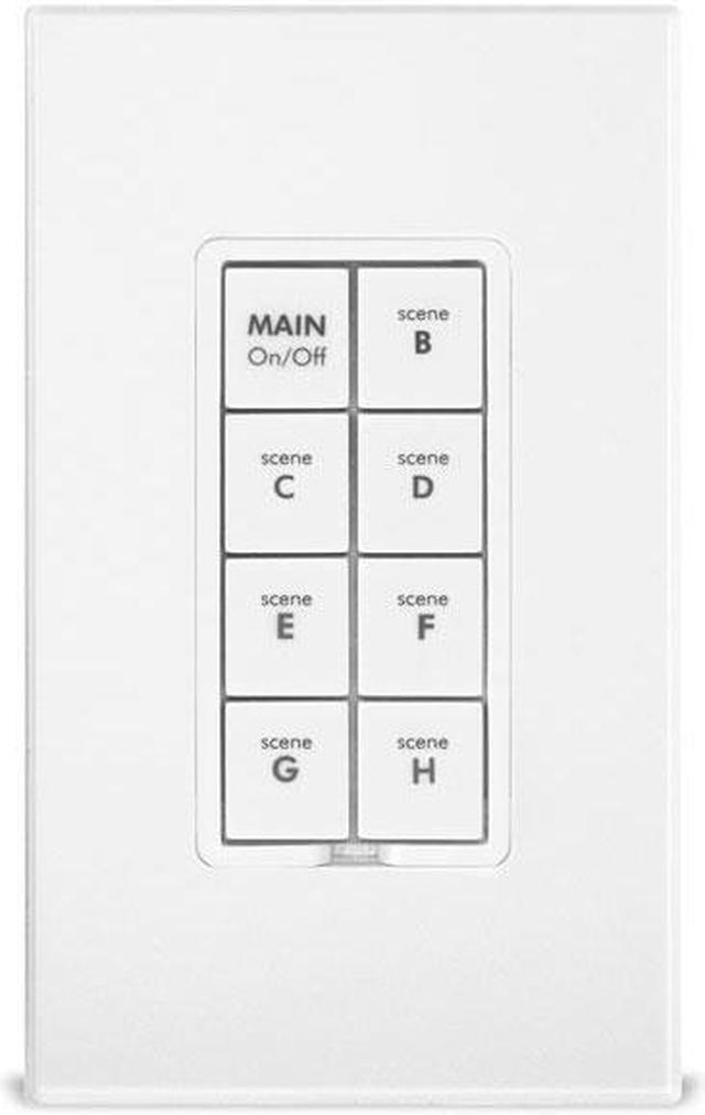 Main image of INSTEON Keypad Dimmer Switch (Dual-Band), 8-Button, White