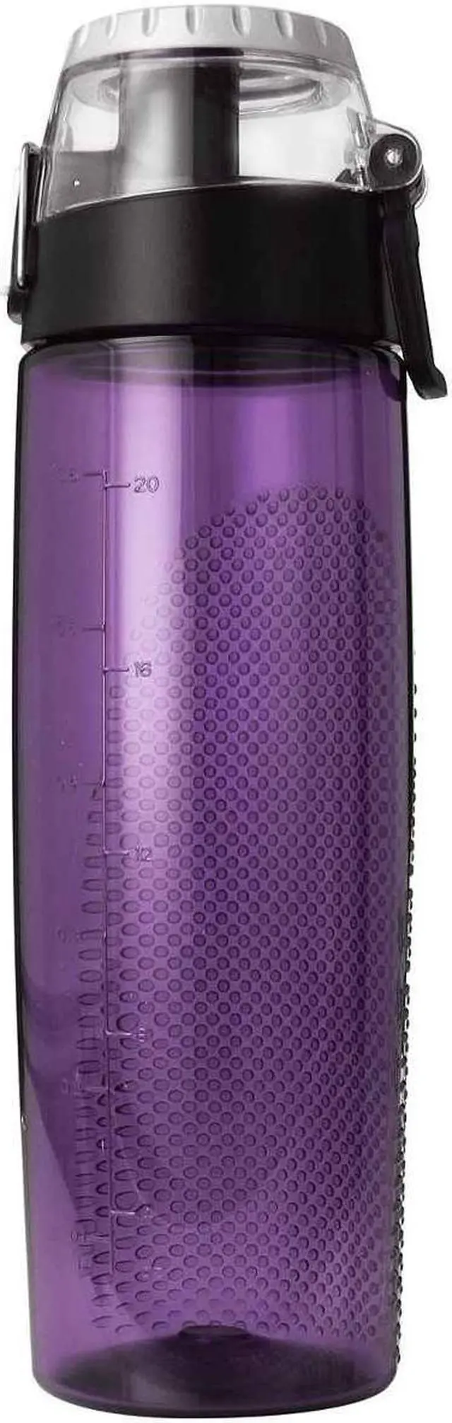 Alt view image 3 of 11 - Thermos HP4100PU6 Thermos 24 oz Plastic Hydration Bottle w Meter Purple