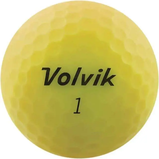 Main image of Volvik 9529 Volvik 2020 Vivid 3 Pc Golf Balls Matte Yellow