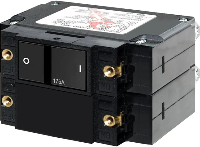 Main image of Blue Sea C-Series Flat Circuit Breaker, Single and Double Pole-200 Amp - 7476