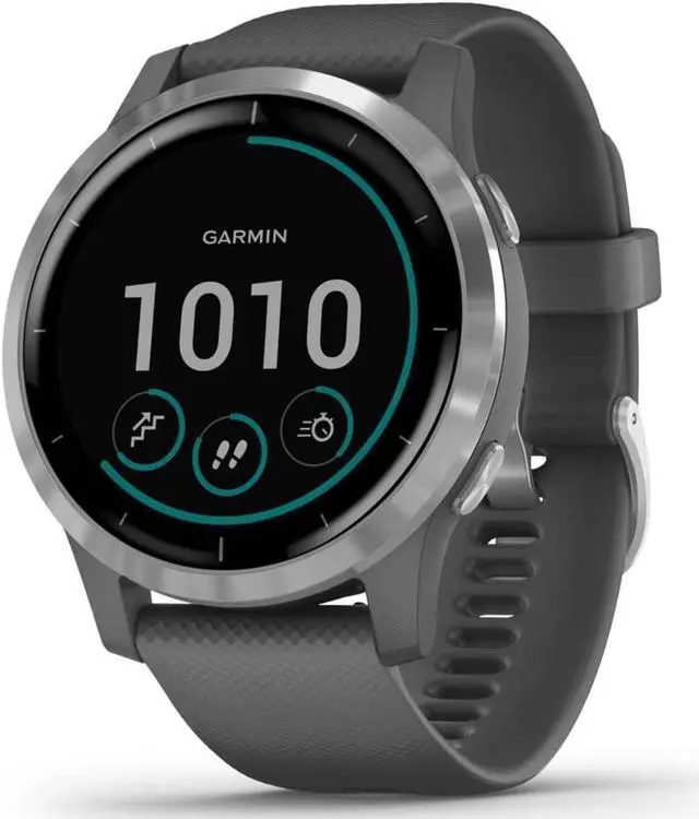 Alt view image 12 of 16 - Garmin vívoactive 4, GPS Smartwatch, Features Music, Body Energy Monitoring, Animated Workouts, Pulse Ox Sensors and More, Silver with Gray Band