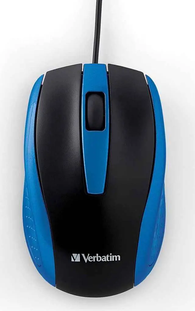 Alt view image 16 of 20 - Verbatim Mouse Optical Corded f/PCs & Macs Blue/Black 99743