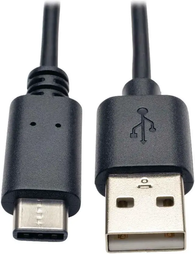 Alt view image 7 of 15 - Tripp Lite USB 2.0 Hi-Speed Cable (A Male to USB Type-C Male), 3-ft.