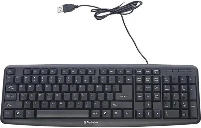 Alt view image 17 of 20 - Verbatim 99201 Black USB 2.0 (also compatible with USB 1.1 ports) Wired Keyboard