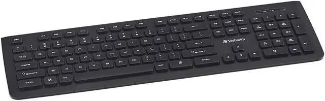 Alt view image 12 of 20 - Verbatim 99793 Black USB RF Wireless Slim Keyboard