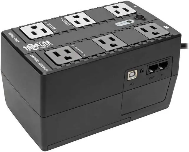 Alt view image 3 of 15 - Tripp Lite UPS 350VA 180W Eco Green Battery Back Up Compact 120V USB RJ11  350 VA180 W  120 V AC 120 V AC  Desktop  3 x NEMA 515R 3 x NEMA 515R