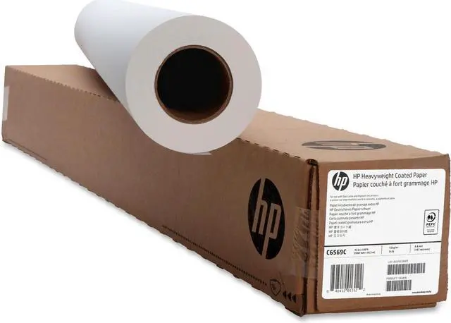 Alt view image 4 of 10 - HP Designjet Inkjet Large Format Paper 6.6 mil 42" x 100 ft White C6569C