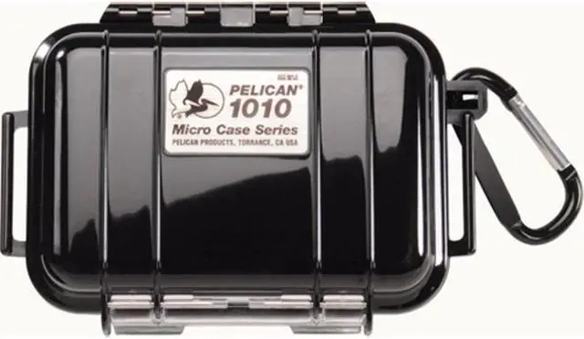 Alt view image 6 of 16 - Pelican 1010-025-110 1010 Black Micro Case W/Black Liner 4.31"x2.81"x1.62"