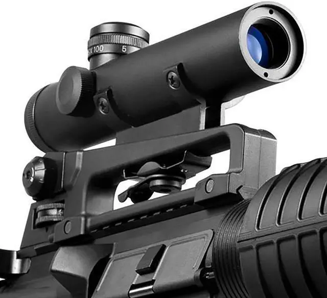 Alt view image 9 of 12 - Barska 4x20 M-16 Carry Handle/ Electro Sight Scope