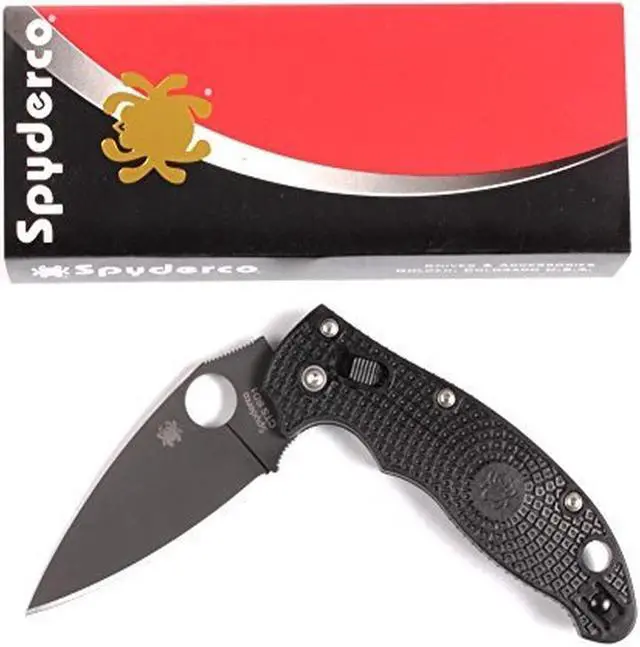 Alt view image 4 of 13 - Spyderco Manix 2 Lightweight Folding Knife w/3.37" Blk Blade