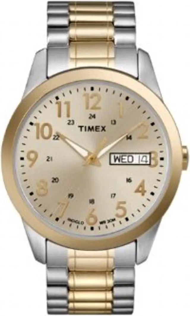 Alt view image 8 of 11 - Men's Timex South Street Sport Two Tone Expansion Band Watch T2M935