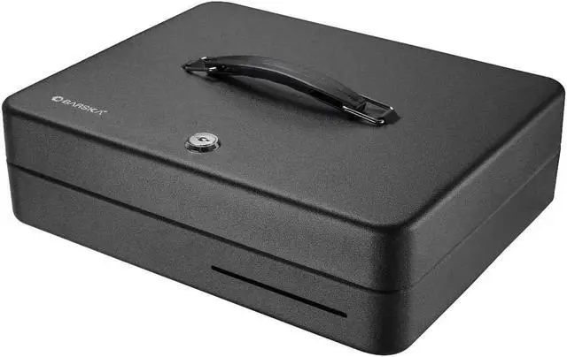 Alt view image 2 of 16 - Barska Optics 12" Standard Fold Out Cash Box w/Key Lock CB13052