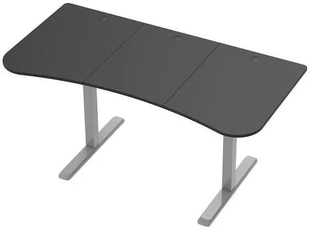 Alt view image 5 of 5 - Monoprice Height Adjustable Sit Stand Riser Table Desk Frame - Grey With Electric Single Motor, Compatible With Desktops From 39 Inches Up To 63 Inches Wide - Workstream Collection