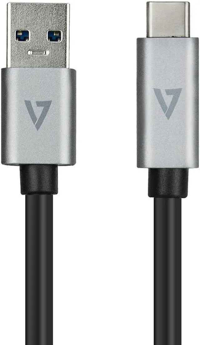 Main image of V7 3ft (1m) Classic USB Type C to Type A Cable - Grey