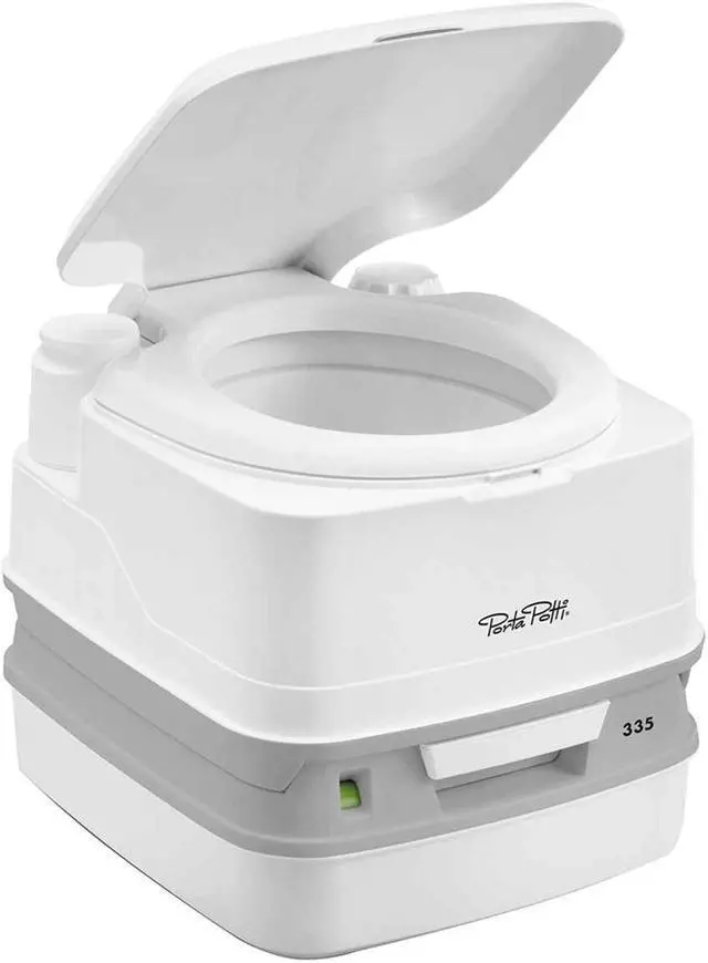 Alt view image 2 of 7 - THETFORD PORTA POTTI 335 MARINE TOILET W/ HOLD DOWN KIT