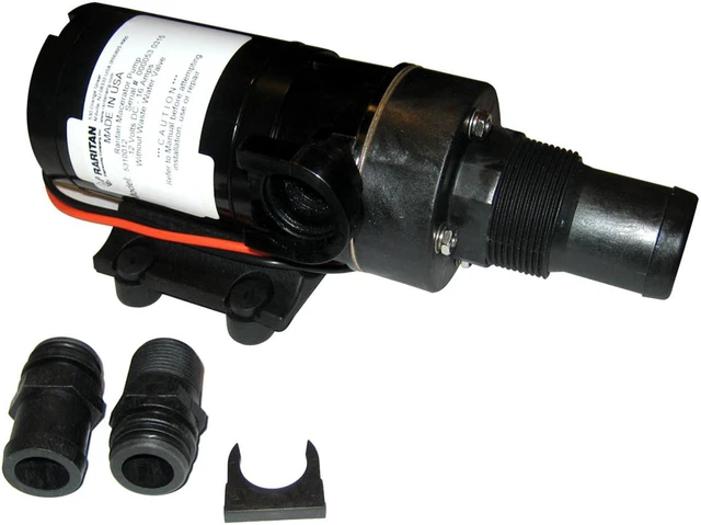 Alt view image 2 of 7 - RARITAN ENGINEERING RARITAN MACERATOR PUMP 12VDC W/ BARB ADAPTER 5310012