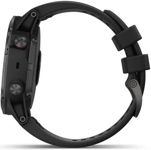 Alt view image 17 of 20 - Garmin fenix 5X Plus Sapphire Black with Black Band 5X Plus Sapphire Black with Black Band