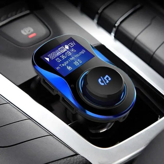 Alt view image 3 of 4 - BC28 Car Bluetooth Hands-free MP3 Player FM Transmitter Dual USB Charger
