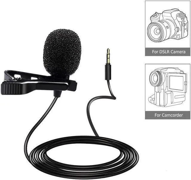 Alt view image 2 of 4 - Saramonic SR-XMS2 Broadcast-Quality X/Y Stereo Lavalier Omnidirectional Microphone with 3.5mm TRS Connector for DSLR Cameras, Camcorders, Recorders & Saramonic Devices