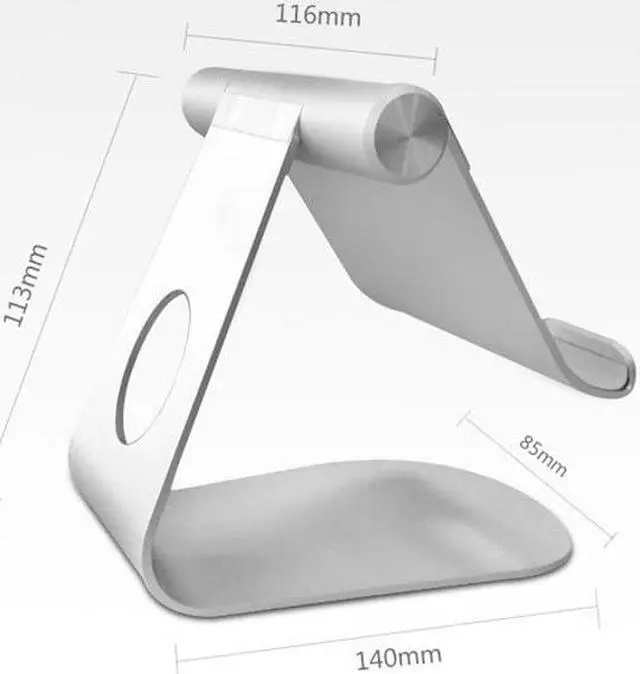 Alt view image 5 of 6 - Foldable Design For ipad holder Aluminum Tablet Stand for apple iPad bracket Universal Metal Bracket for iphone for samsung tab