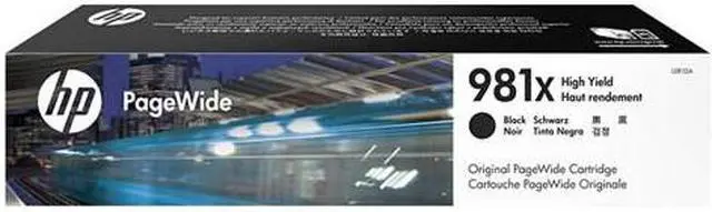 Alt view image 4 of 20 - HP 981X High Yield Black Original PageWide Cartridge, ~11,000 pages, L0R12A