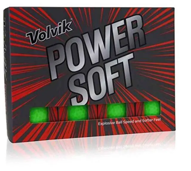 Alt view image 2 of 12 - Volvik Power Soft Golf Balls Dozen (Gloss Green)