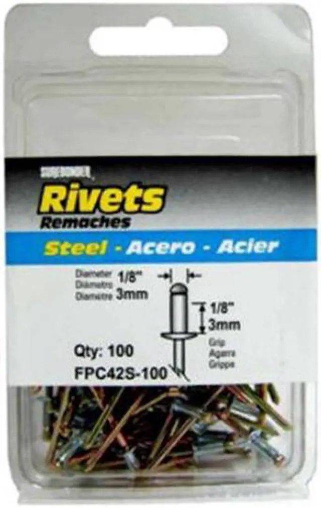 Alt view image 2 of 2 - 100PK 1/8" STL Rivet