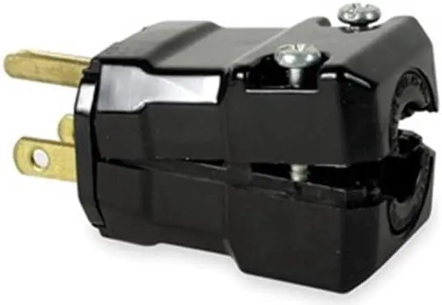 Main image of HUBBELL WIRING DEVICE-KELLEMS HBL5965VBLK 3 Wire Commercial Straight Blade Plug