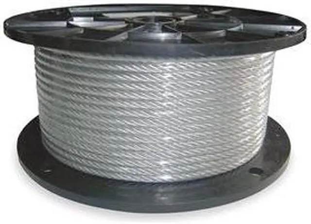 Main image of Cable, 1/8 In, 100ft.L, 352 lb., 7x19, SS