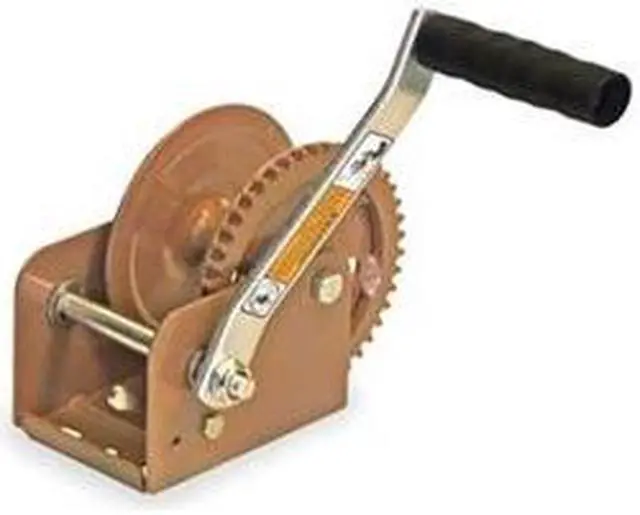 Main image of DUTTON-LAINSON 3FKE5 Hand Winch w/Strap,Spur,No Brake,1100lb.