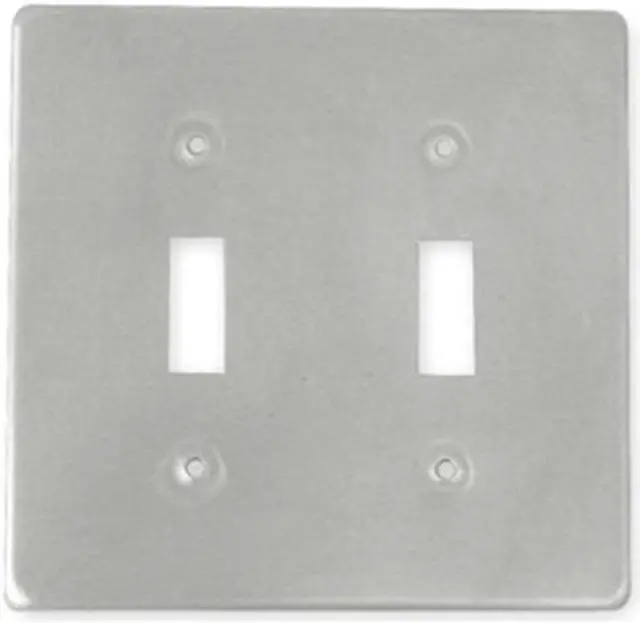 Alt view image 2 of 3 - HUBBELL KILLARK 2FT Weatherproof Cover, Switch Box Type, 2 Gang, Aluminum,