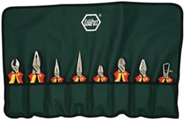 Main image of WIHA 32987 8 Piece Bi-Material Grip Plier Set Insulated Handle