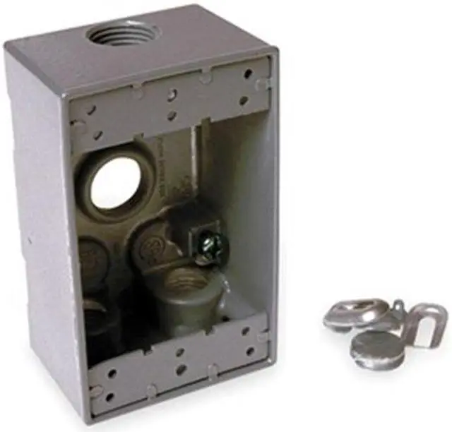 Alt view image 2 of 5 - BELL OUTDOOR 5321-0 Weatherproof Electrical Box, 18.3 cu in, FSS Box Type, 1