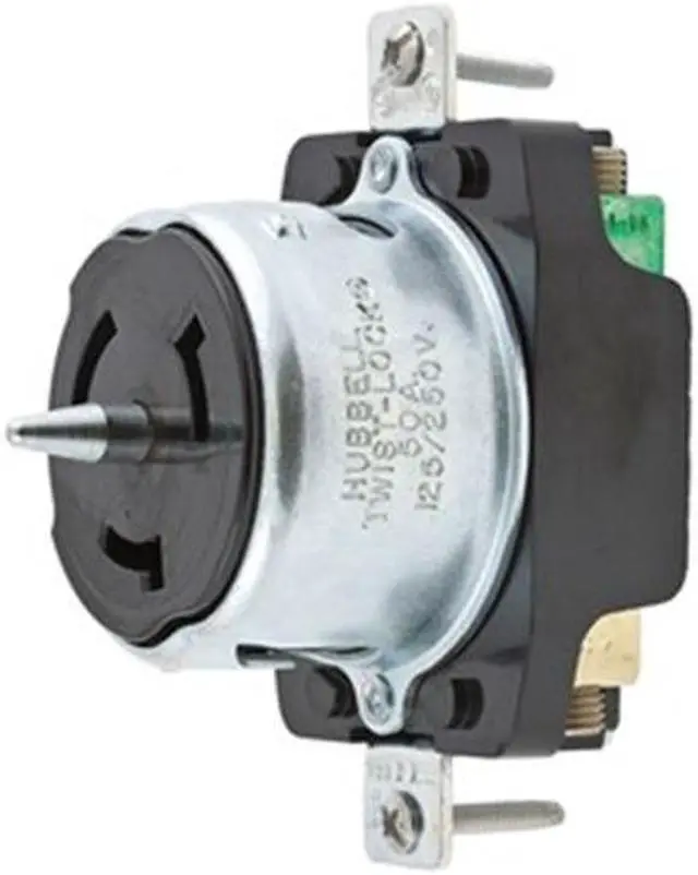 Main image of HUBBELL WIRING DEVICE-KELLEMS CS8169 Locking Receptacle, Non-NEMA, 50 A, 480V